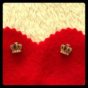 Juicy Couture crown earrings